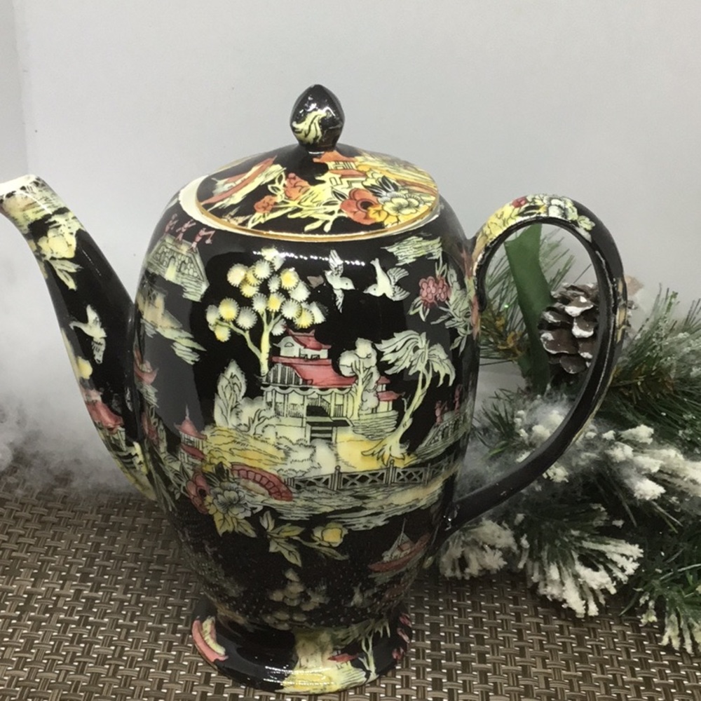 Royal Winton Grimwades Original (NOT A REPRO) RARE “Pekin” Tall Coffee Pot